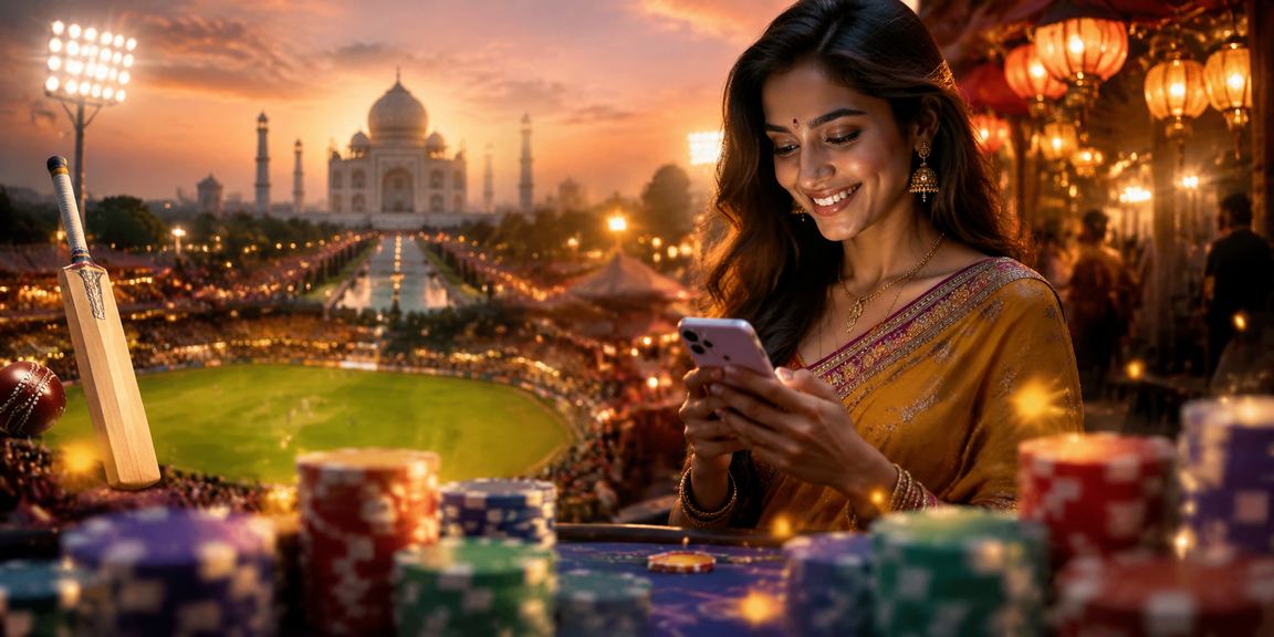 Cricket betting night market near Taj Mahal Agra